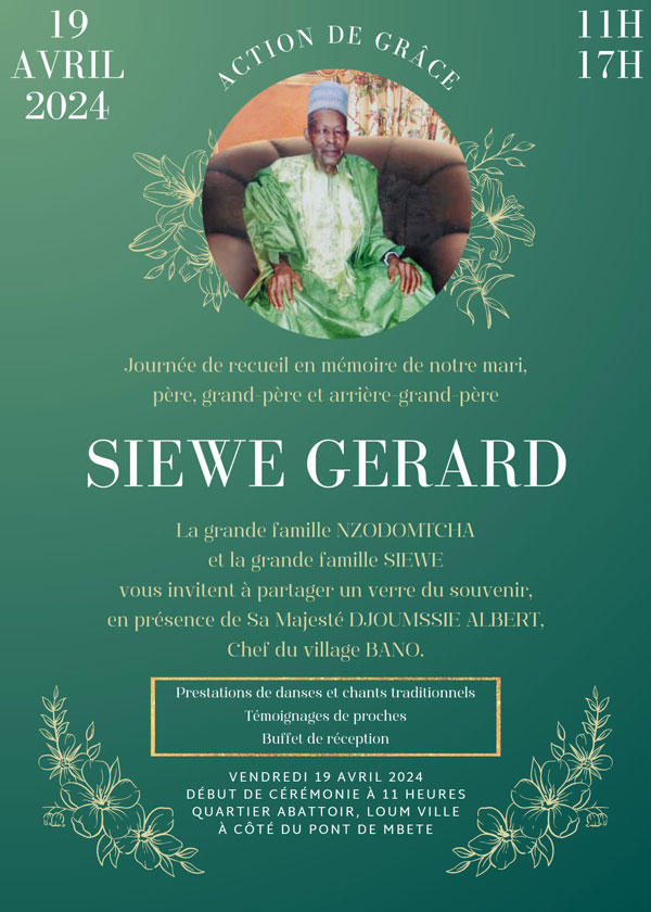 Siewe Gérard